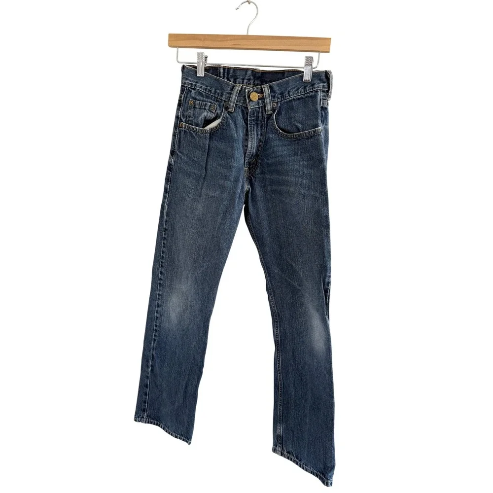 Levi's 514 Slim Straight Jeans Size 26 Blue Denim Pants Normal Wear EUC